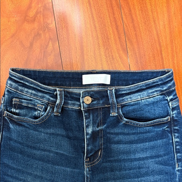 Vervet Classic Dark Blue Flare Jeans Size 27 - Picture 8 of 9